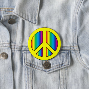 Peace Sign 3 Inch Round Button