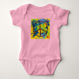 Peace Sign Baby Bodysuit