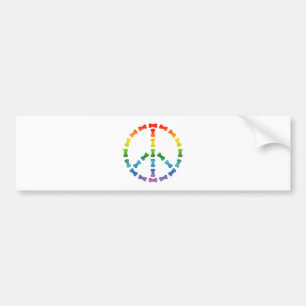 Peace Sign Bumper Sticker