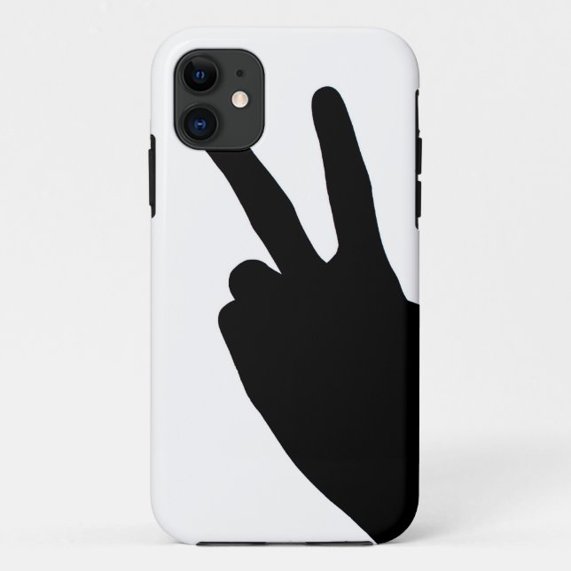 Peace Sign by Hand Case-Mate iPhone Case (Back)