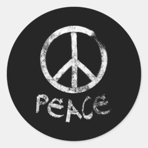 Peace Sign Classic Round Sticker