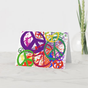 PEACE SIGN COLLAGE CARD
