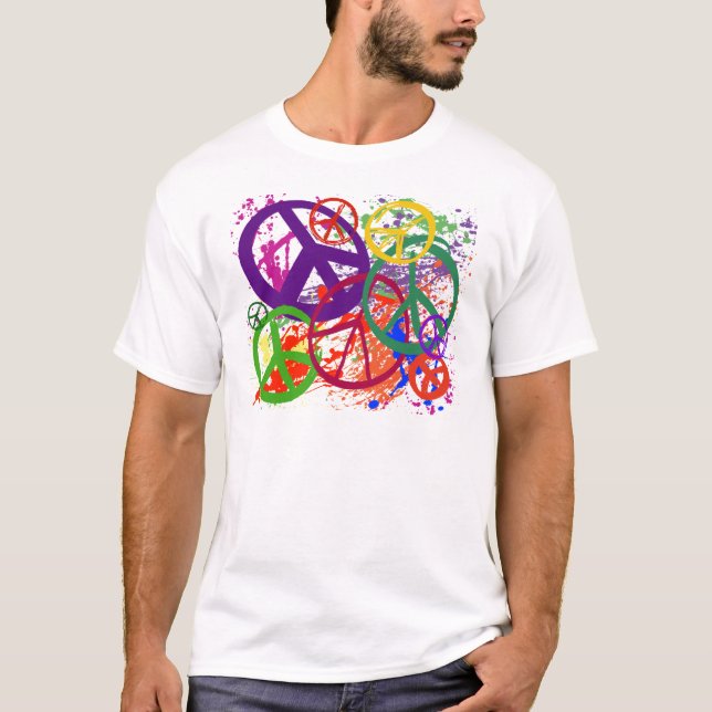 PEACE SIGN COLLAGE T-Shirt (Front)
