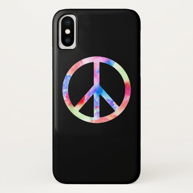 Peace Sign Colourful Case-Mate iPhone Case (Back)