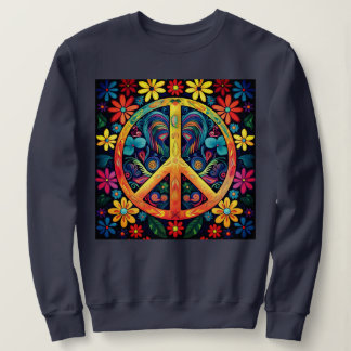 Peace Sign Colourful  T-Shirt Sweatshirt