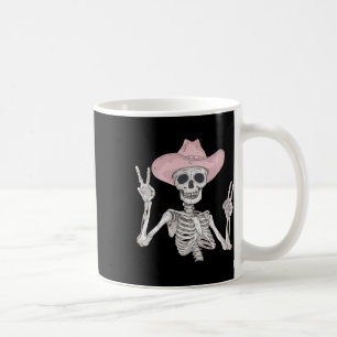 Peace Sign Cowboy Hat Western Mexican Halloween Coffee Mug