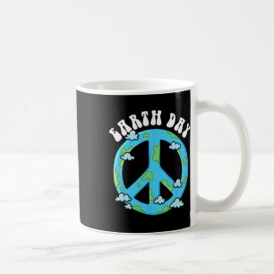 Peace Sign Earth Day Coffee Mug