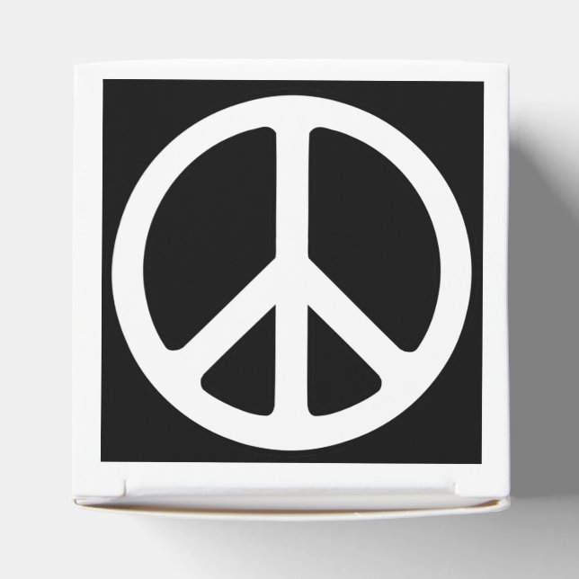 Peace Sign Favor Box (Top)