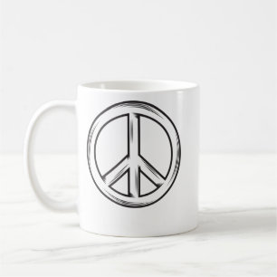 Peace Sign Fingers T-Shirt Peace Sign Hand Shirt Coffee Mug
