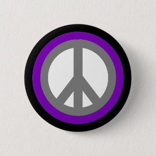 Peace Sign Flair Button