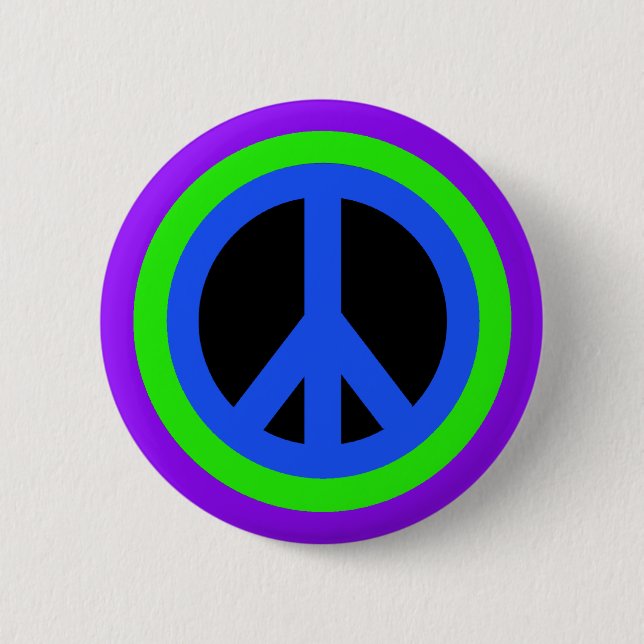 Peace Sign Flair Button (Front)