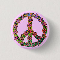 Peace Sign Flower Symbol Colourful