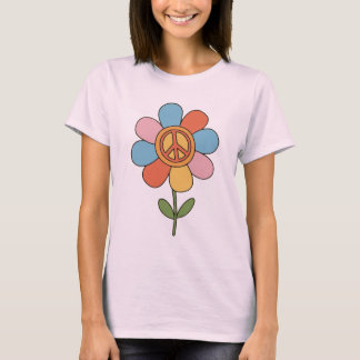 Peace Sign Flower T-Shirt