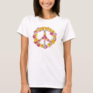 Peace sign flowers T-Shirt