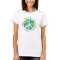 Peace Sign Globe Typography