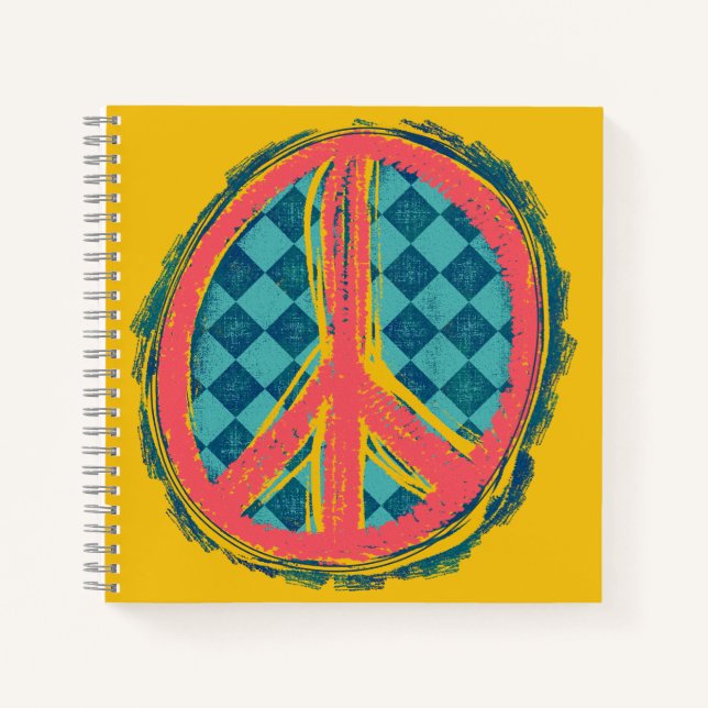 Peace Sign, Groovy Journal (Front)