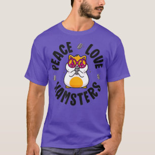 Peace Sign Hamster Shirt Kids Boy Girl Peace