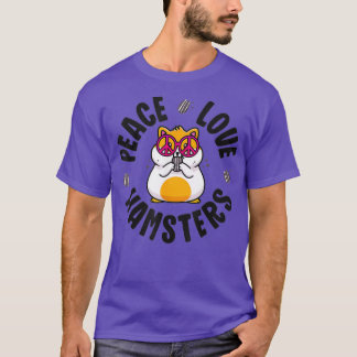 Peace Sign Hamster Shirt Kids Boy Girl Peace