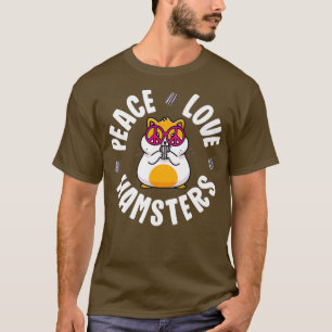 Peace Sign Hamster Shirt Kids Boy Girl Peace