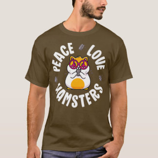 Peace Sign Hamster Shirt Kids Boy Girl Peace