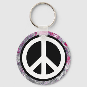 Peace Sign Keychain