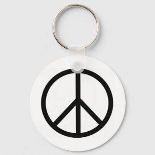 peace sign keychain