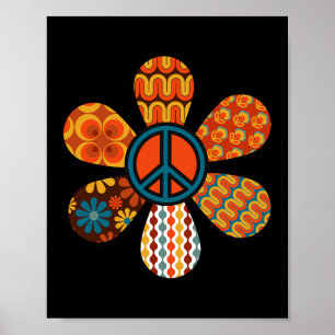 PEACE SIGN LOVE 60s 70s Groovy Hippie Costume Hall