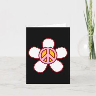 PEACE SIGN LOVE 60s 70s Groovy Hippie Costume Hall Card