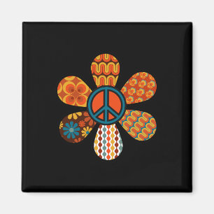 PEACE SIGN LOVE 60s 70s Groovy Hippie Costume Hall Magnet