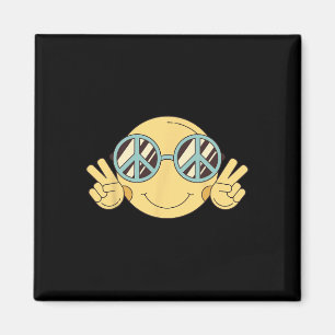 Peace Sign Love 60s 70s Groovy Hippie Costume Hall Magnet