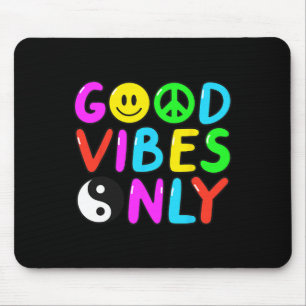 PEACE SIGN LOVE 60s 70s Groovy Hippie Costume Hall Mouse Pad
