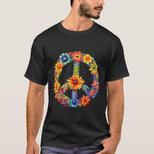 PEACE SIGN LOVE 60s 70s Groovy Hippie Costume Hall T-Shirt
