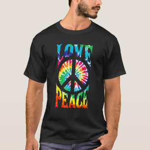 Peace Sign Love 60s 70s Hippie Halloween Costume T-Shirt