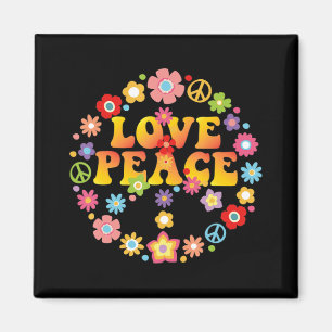 PEACE SIGN LOVE  60s 70s Tie Die Hippie Costume   Magnet