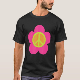 PEACE SIGN LOVE  60s 70s Tie Dye Hippie Costume 2 T-Shirt