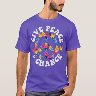 PEACE SIGN LOVE 60s 70s Tie Dye Hippie Halloween B T-Shirt