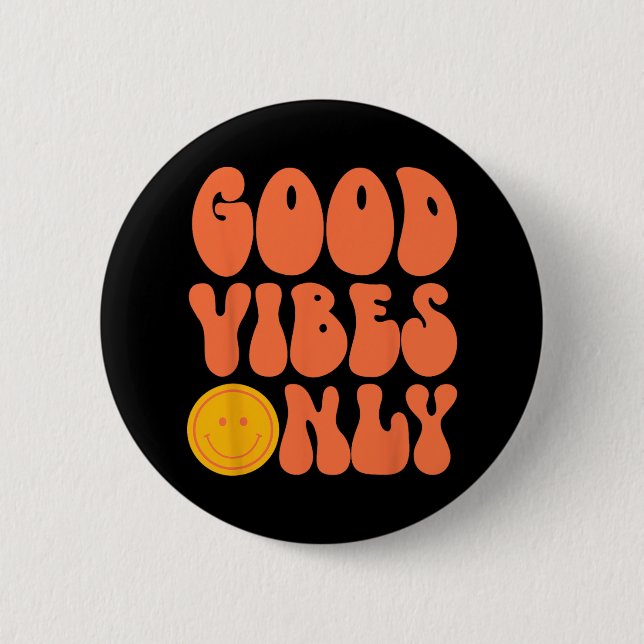 PEACE SIGN LOVE 60s 70s Tie Dye Hippie Halloween C 2 Inch Round Button (Front)