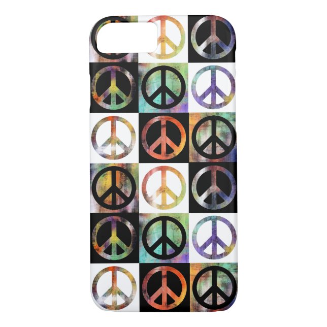 Peace Sign Mosaic Case-Mate iPhone Case (Back)