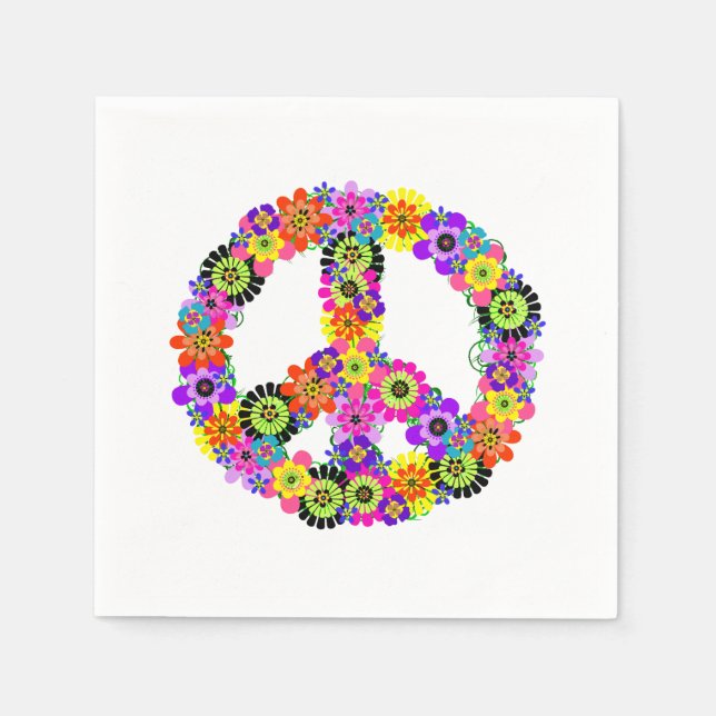 Peace Sign Napkin (Front)