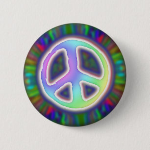 Peace-Sign - Pastels 2 Inch Round Button
