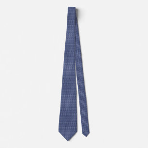 Peace Sign Pattern on Midnight Blue Tie