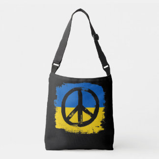 Peace sign, Peace For Ukraine Crossbody Bag