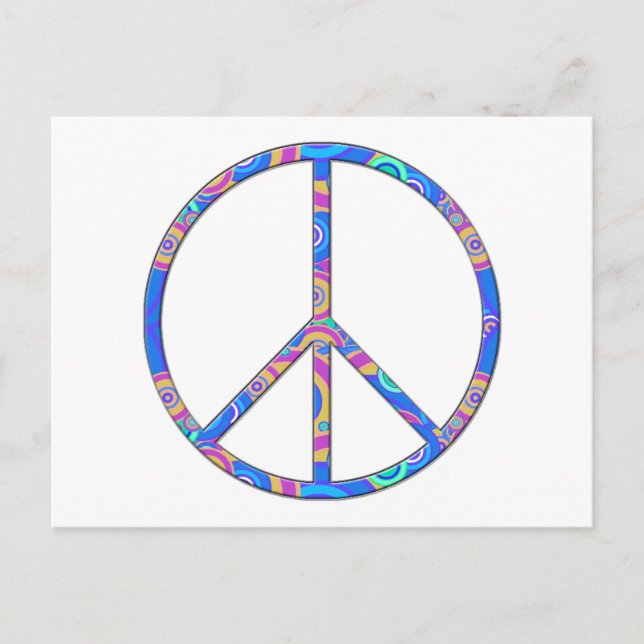 Peace Sign - Peace Symbol Postcard (Front)