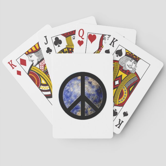 Peace Sign Playing Cards (Back)