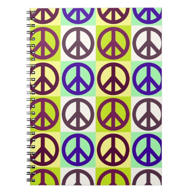 Peace Sign Pop Art Carnet (Devant)
