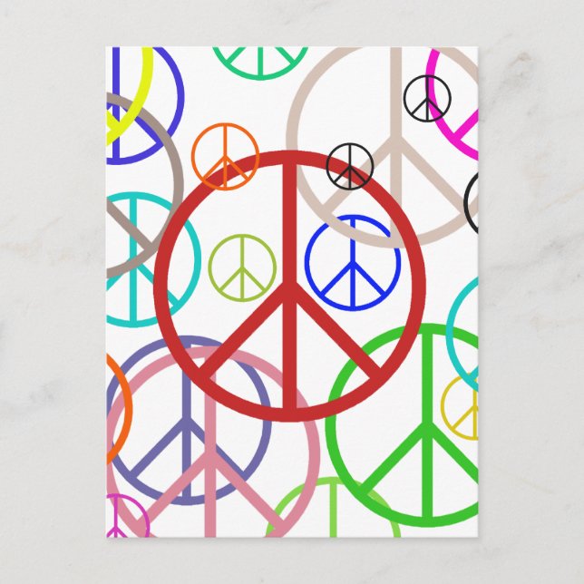 Peace sign postcard (Front)