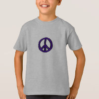Peace Sign Purple mini -