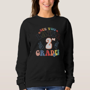 Peace Sign Retro See You Later 2nd Grader Last-Day Sweatshirt