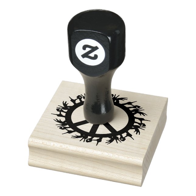 Peace Sign Rubber Stamp (Stamp)