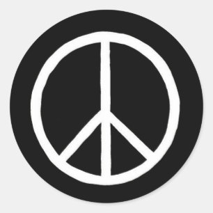 Peace sign sticker